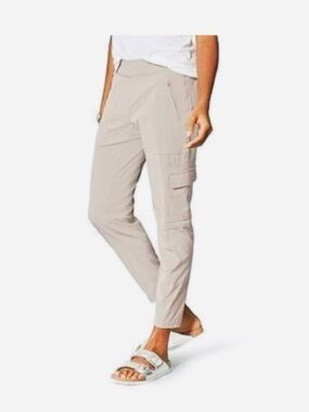 ATHLETA Chelsea Lined Cargo Pants Beige Size 4 EUC
